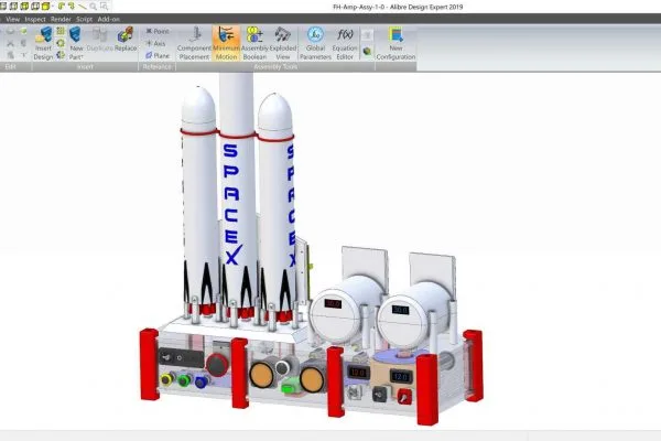 Stereo-Verstärker im SpaceX-Stil